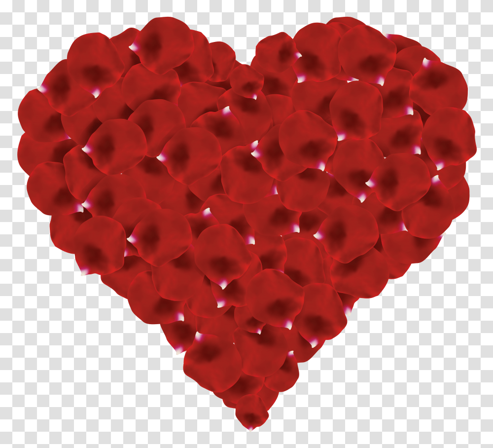 Rose Petals Heart Clip Art Gallery Transparent Png