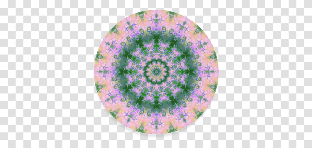 Rose Pink Green Explosion Of Flowers Mandala Round Circle, Ornament, Pattern, Rug, Fractal Transparent Png