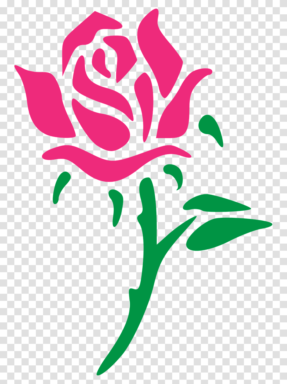 Rose Pink Green Free Photo Pink Rose Vector, Floral Design, Pattern Transparent Png