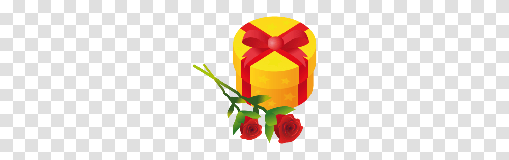 Rose Present Gift Birthday Valentine Christmas Flower Love Transparent Png