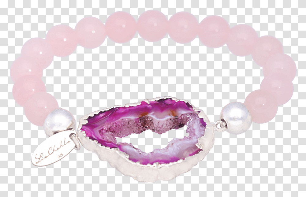 Rose Quartz Geode Bracelet Solid, Accessories, Accessory, Jewelry, Pearl Transparent Png