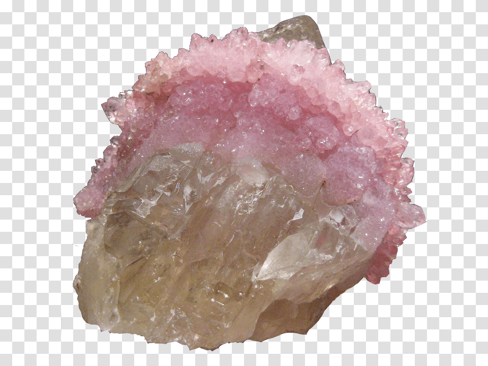 Rose Quartz Point Crystal, Mineral, Ice Cream, Dessert, Food Transparent Png