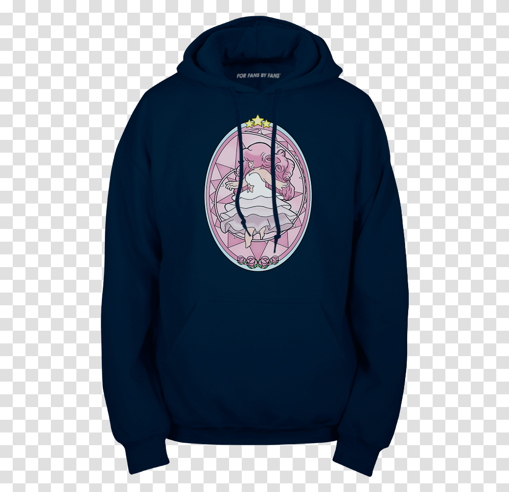 Rose Quartz Stained Glass Window Pullover Hoodie, Apparel, Sweatshirt, Sweater Transparent Png