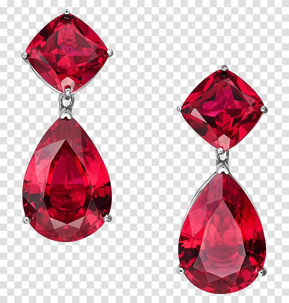 Rose Red Diamond Stone Free Red Earring, Jewelry, Accessories, Accessory, Gemstone Transparent Png