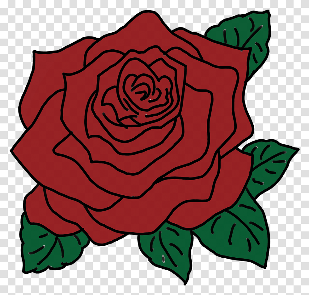 Rose Sketch To Final Design Red Rose Svg, Flower, Plant, Blossom, Spiral Transparent Png