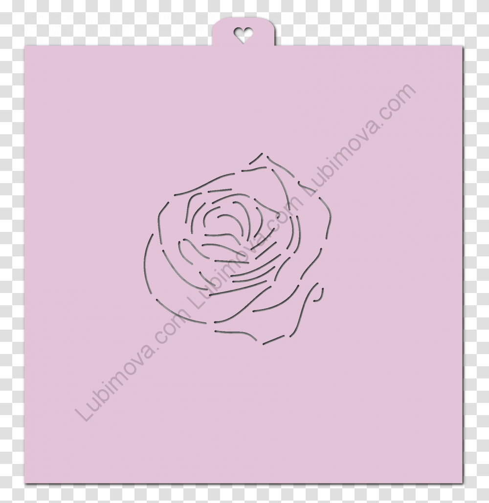 Rose Stencil, Spiral, Coil, Apparel Transparent Png