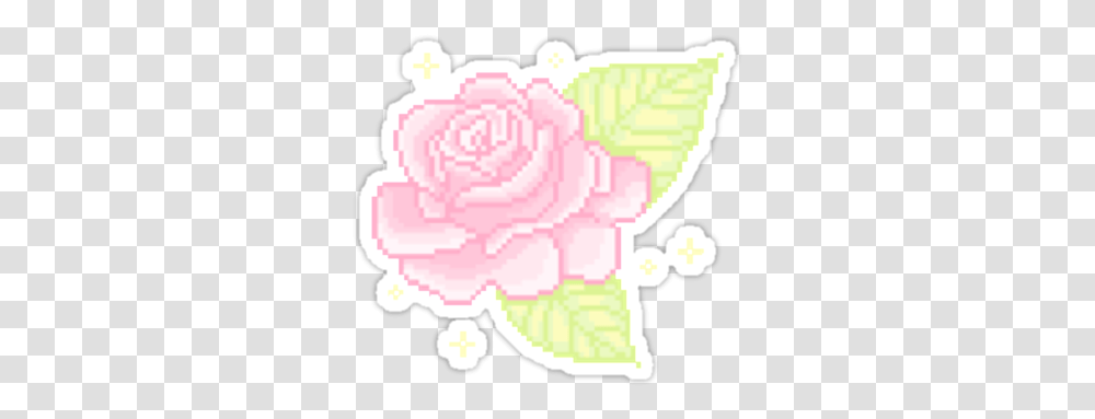 Rose Sticker That Can Be Found Kawaii Pixel Sticker, Plant, Flower, Blossom, Carnation Transparent Png