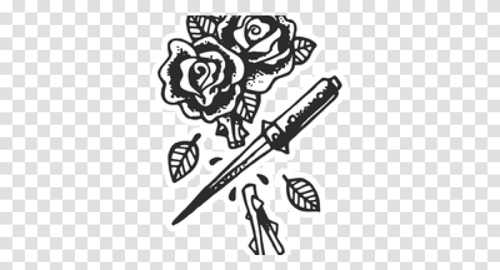 Rose Tattoo Images Machine Tattoo Old School, Weapon, Weaponry Transparent Png