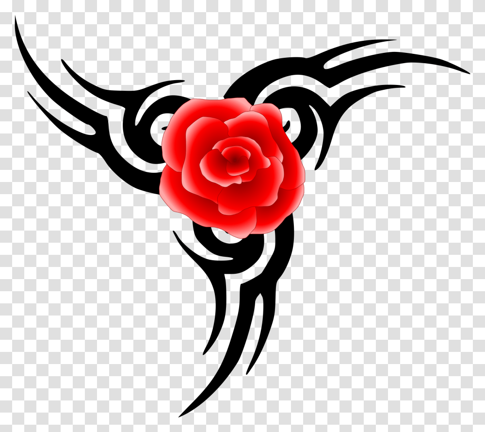 Rose Tattoos Tribal Tattoo, Plant, Flower, Blossom, Dahlia Transparent Png