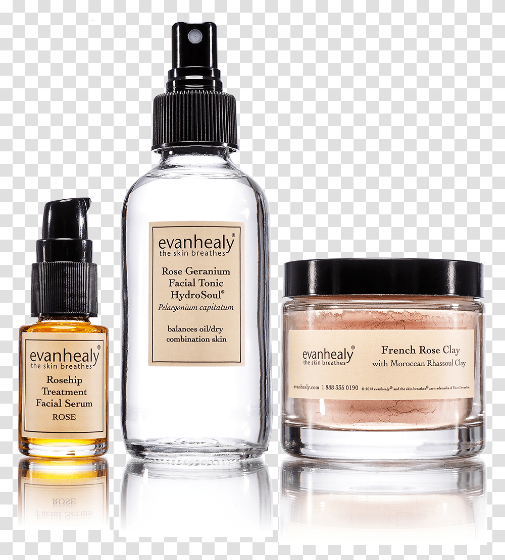 Rose Trinity Evan Healy Facial Care, Cosmetics, Bottle, Shaker, Perfume Transparent Png