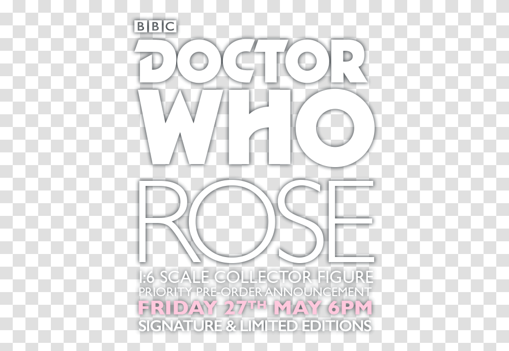 Rose Tyler Priority Pre Order Title Bbc, Alphabet, Advertisement, Poster Transparent Png