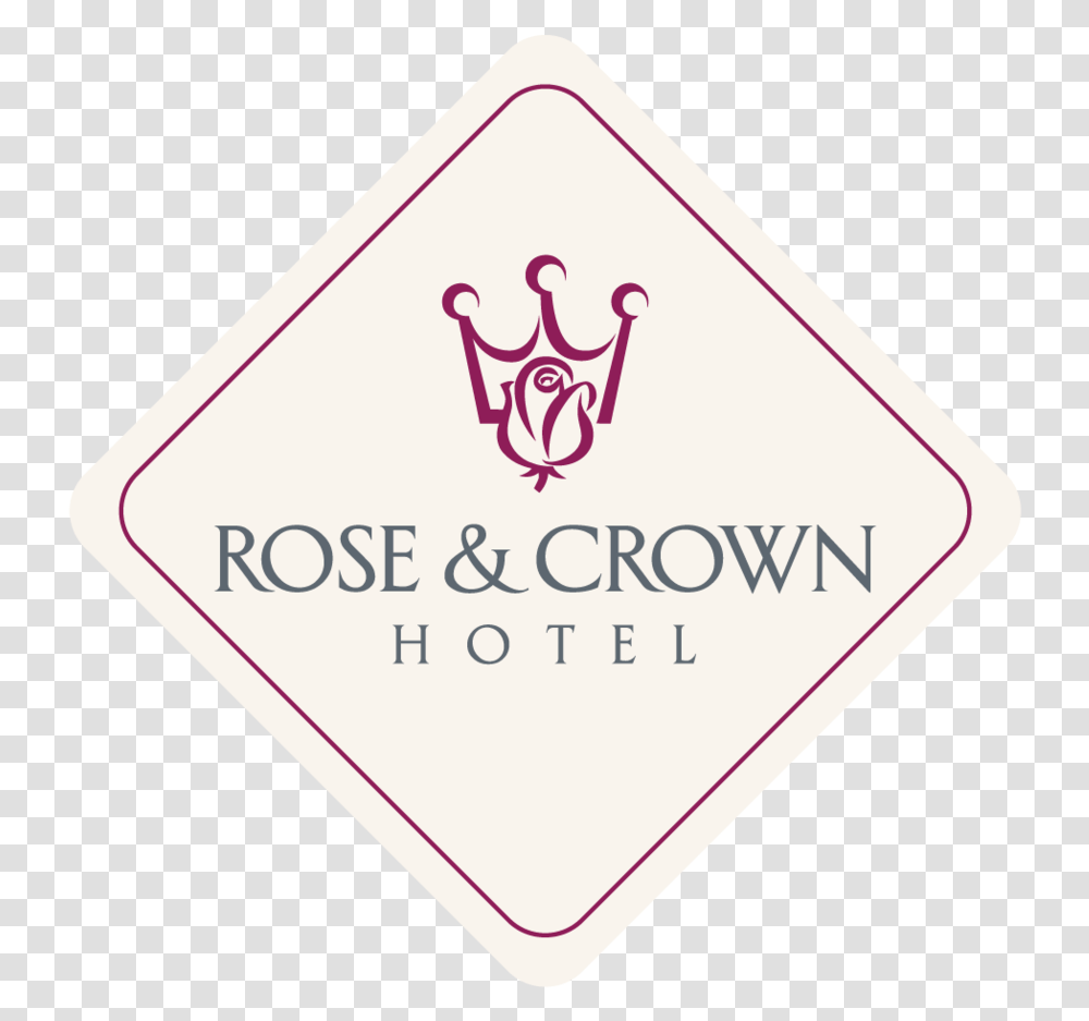 Rose & Crown Hotel Logo, Symbol, Sign, Road Sign, Hand Transparent Png