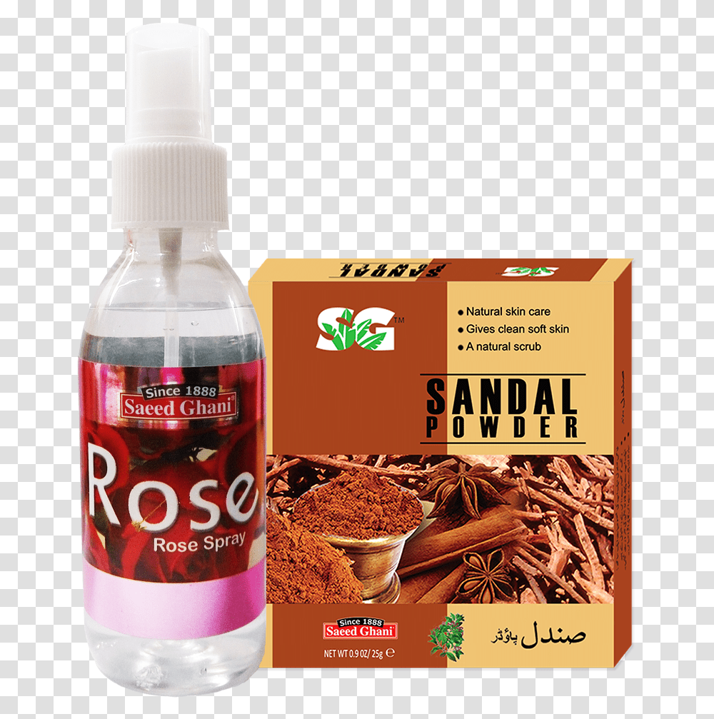 Rose Water Spray With Sandal Wood Powder 120ml 25gm Saeed Ghani Rose Water, Tin, Can, Aluminium, Spray Can Transparent Png