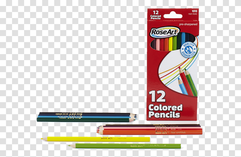 Roseart Colored Pencils, Pencil Box, Weapon, Weaponry Transparent Png