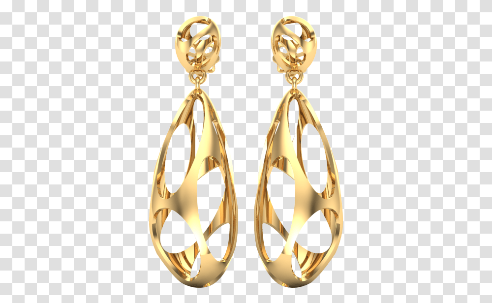 Roseate Gold Earring Earrings, Accessories, Accessory, Jewelry Transparent Png