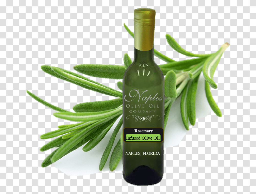 Rosemary Extra Virgin Olive Oil Hyaluronic Acid, Plant, Alcohol, Beverage, Bottle Transparent Png