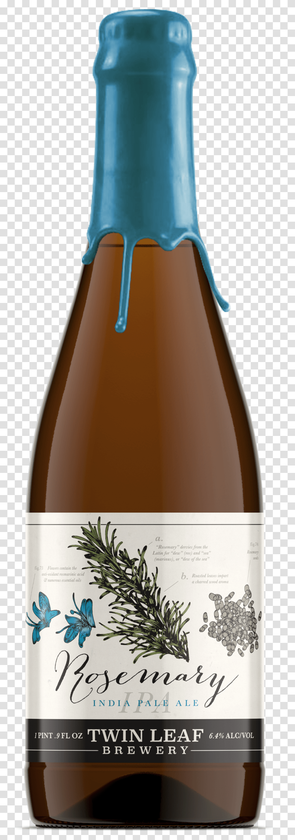 Rosemary Ipa Released In Time For Holidays Glass Bottle, Alcohol, Beverage, Drink, Sake Transparent Png