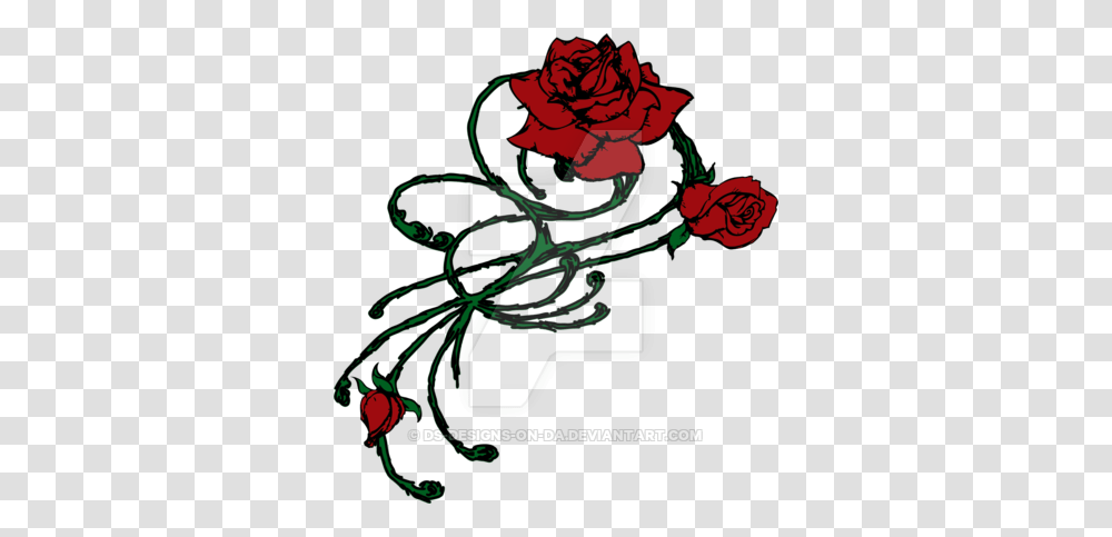 Roses And Thorns Design, Plant, Flower, Blossom Transparent Png