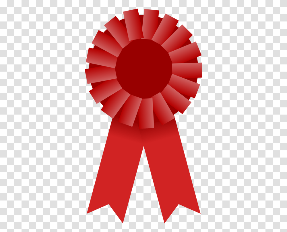 Rosette Ribbon Award Red, Logo, Trademark, Plant Transparent Png