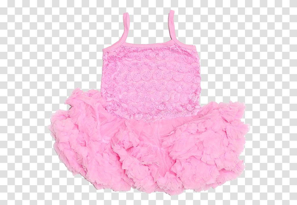 Rosette Tutu Dress Baby Pink Pink Baby Dress, Apparel, Tank Top, Wedding Cake Transparent Png
