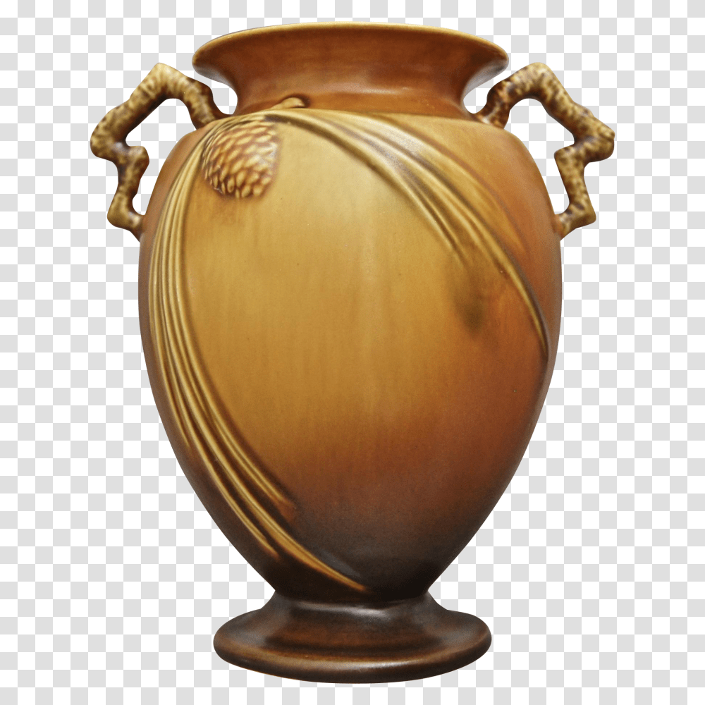 Roseville Pottery Pinecone Vase, Lamp, Jar, Urn, Potted Plant Transparent Png