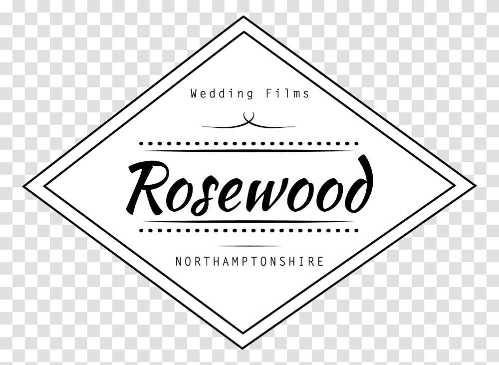 Rosewood Wedding Films Graphic Design, Label, Road Sign Transparent Png