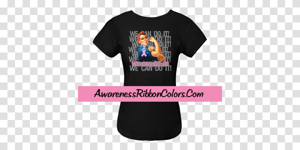 Rosie The Riveter Challenge Fictional Character, Clothing, Apparel, T-Shirt, Person Transparent Png
