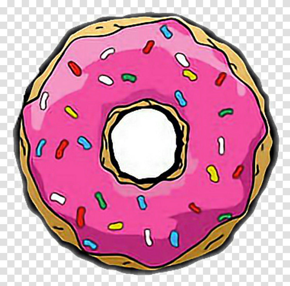 Rosquilla Dona Food Homer Homerosimpson Freetoedit Donut Simpson, Pastry, Dessert, Sweets, Confectionery Transparent Png