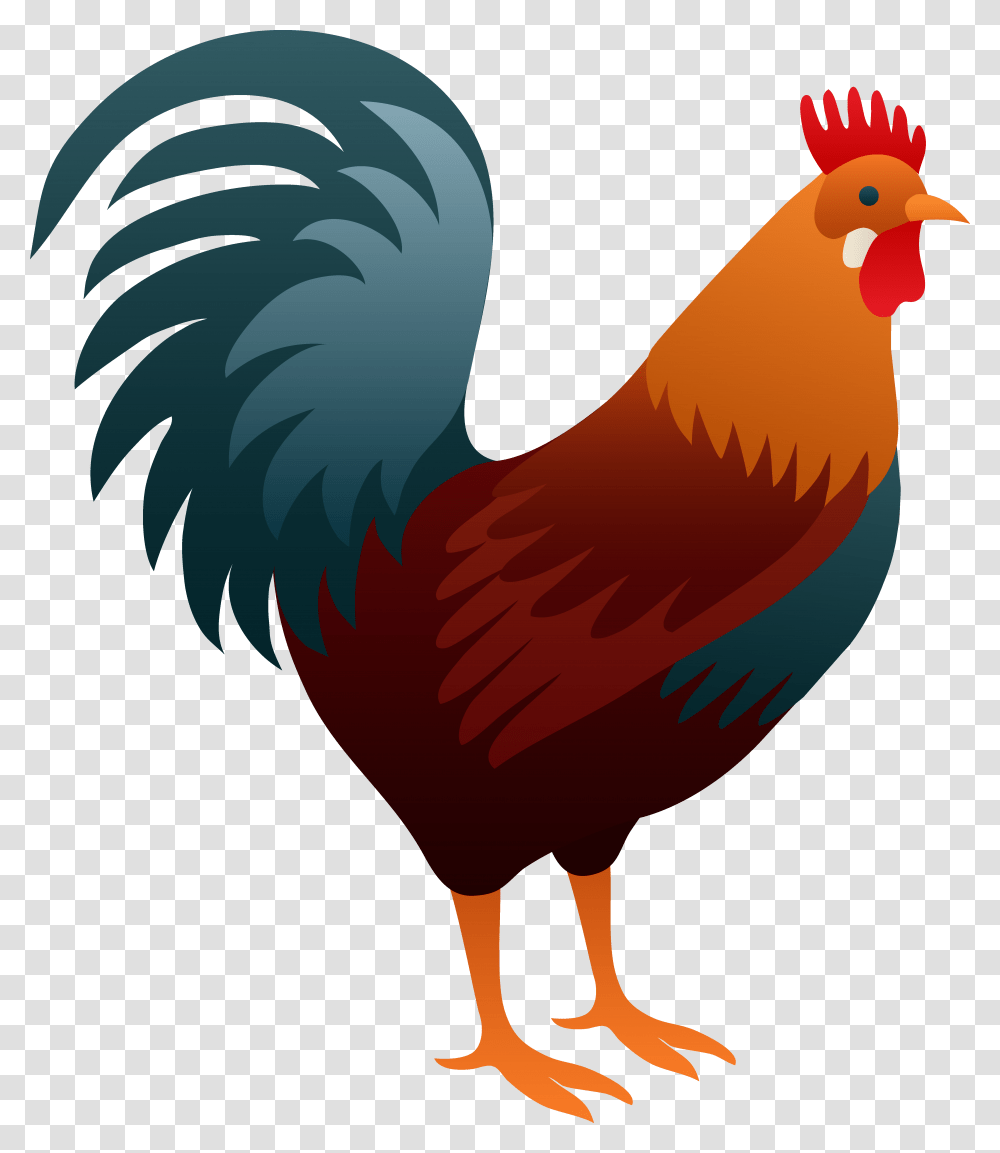 Roster Clipart Cock On A Block, Fowl, Bird, Animal, Poultry Transparent Png