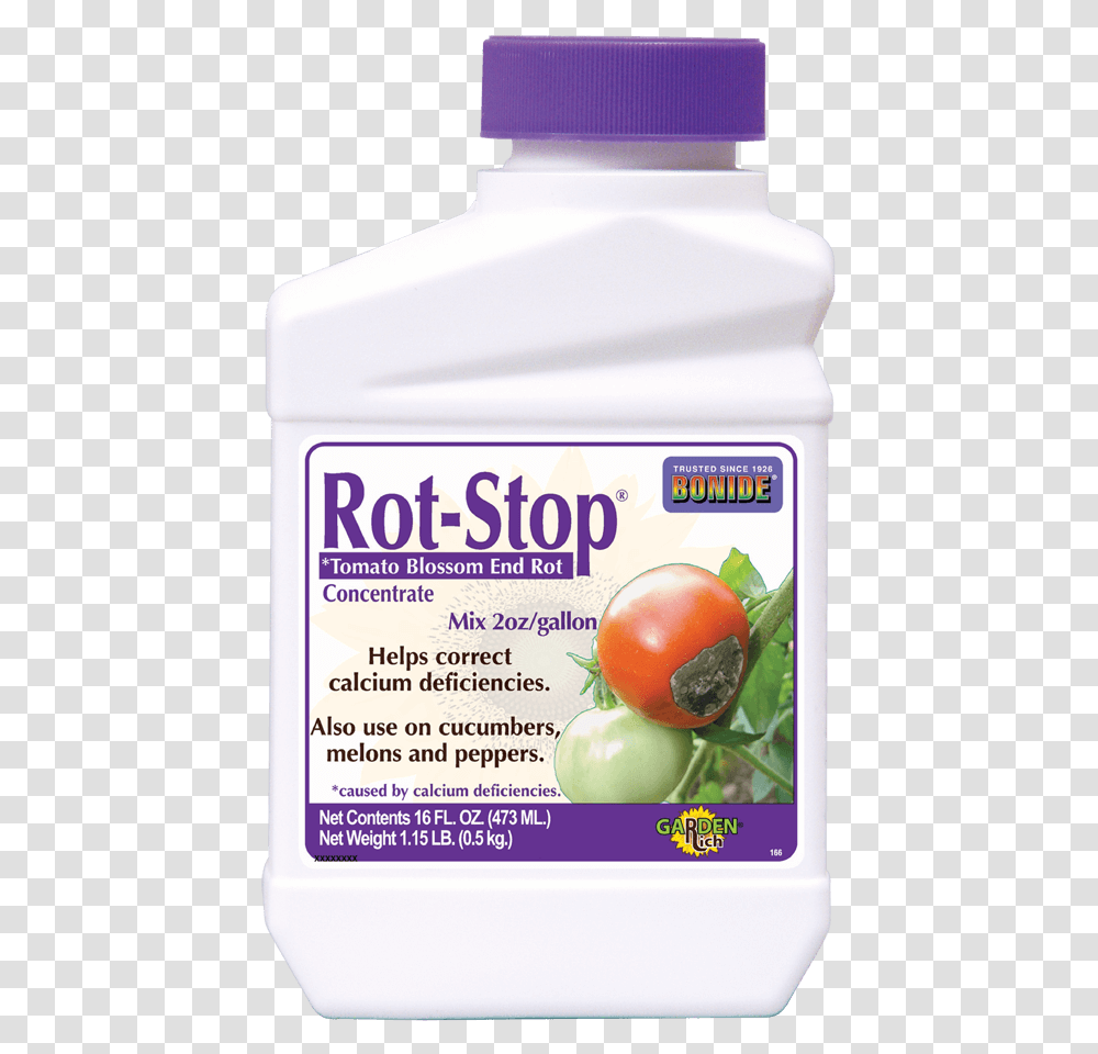 Rot Stop Tomato Blossom End Rot Conc Tomato, Plant, Egg, Food, Bottle Transparent Png
