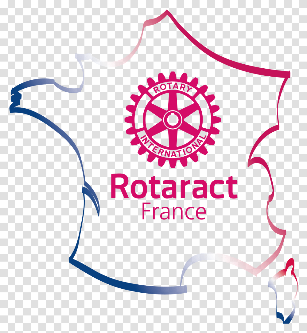 Rotaract France Logo Rotary Theme 2019, Trademark, Badge, Emblem Transparent Png