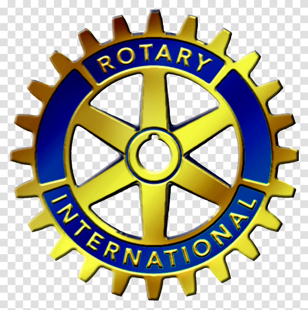 Rotary International Logo Clipart Clipart Rotary International Logo, Machine, Wheel, Trademark Transparent Png