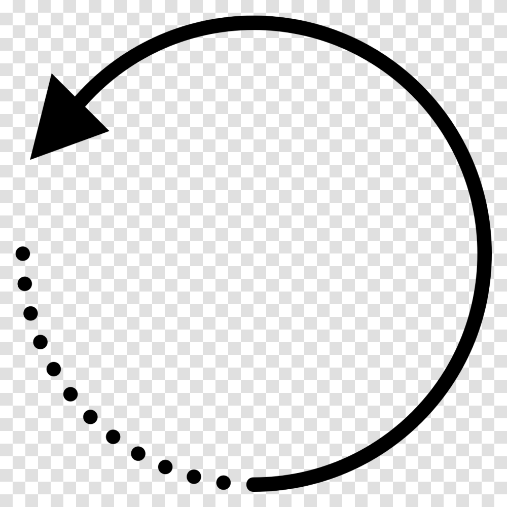 Rotate Arrow Icons In Material Design Style Circle, Gray, World Of Warcraft Transparent Png