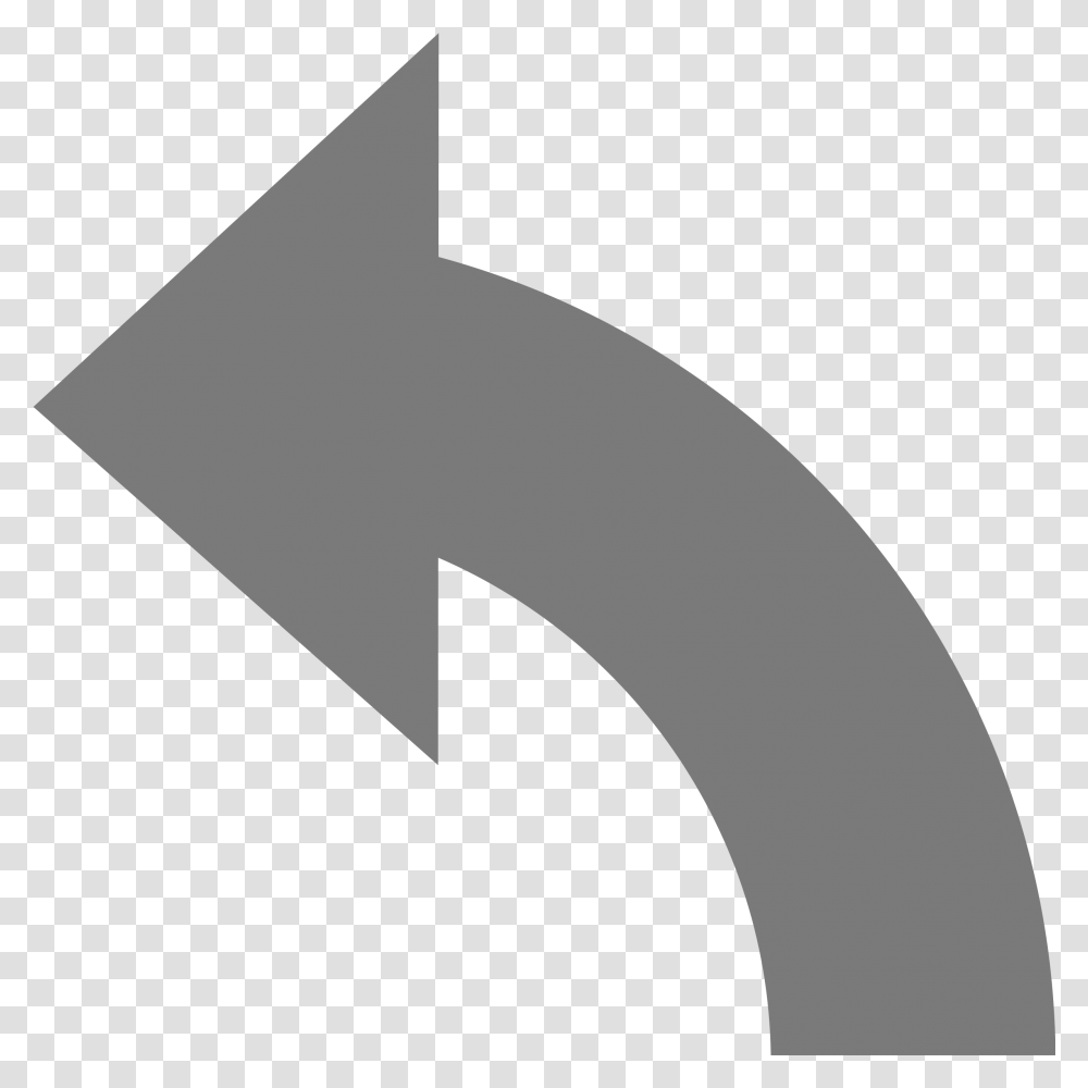 Rotate Cliparts Images 90 Degree Arrow Left, Number, Symbol, Text, Cross Transparent Png