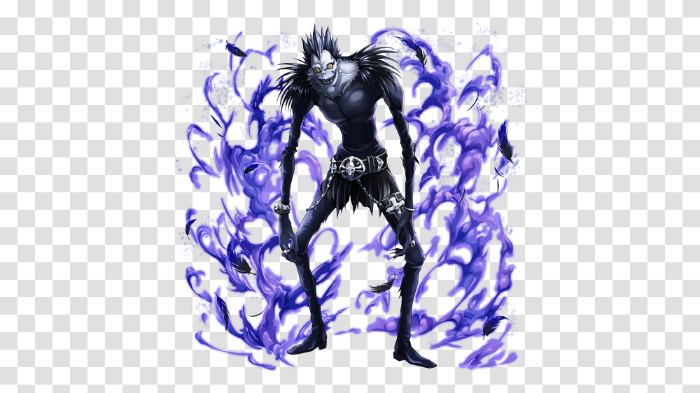 Rotate & Resize Tool Death Note Ryuk Death Note Othellonia Ryuk, Graphics, Art, Purple, Pattern Transparent Png