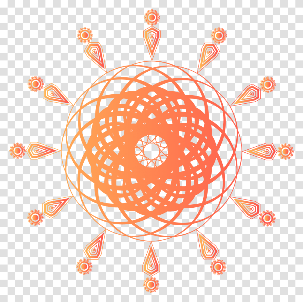 Rotating Arrow Original Coral Orange Vector Rotation Portable Network Graphics, Pattern, Ornament, Art, Fractal Transparent Png