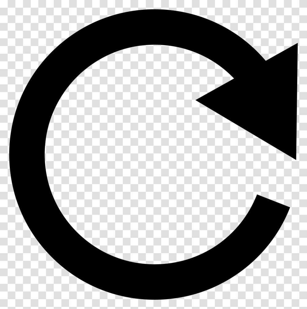 Rotating Arrow Symbol Icon Rotate Arrow, Recycling Symbol, Logo, Trademark, Stencil Transparent Png