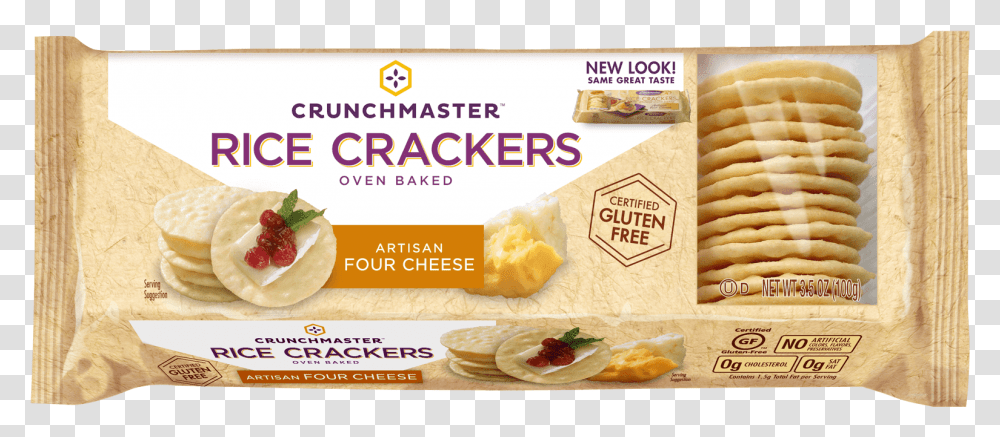 Rotator Image Crunchmaster Rice Crackers, Lunch, Meal, Food, Brie Transparent Png