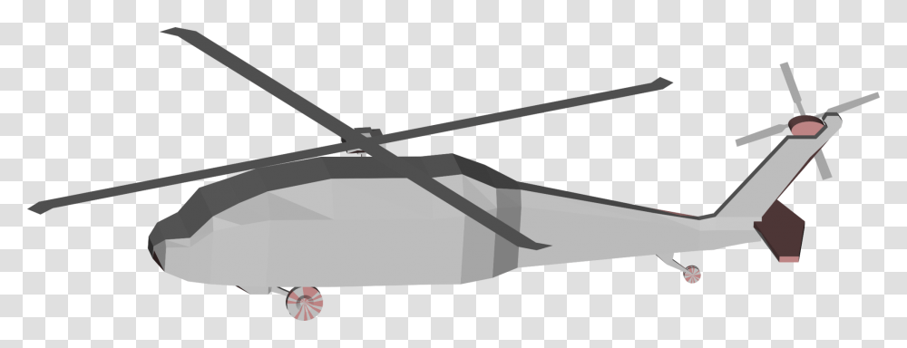 Rotorcrafthelicopter Rotortiltrotor Low Poly Blackhawk, Aircraft, Vehicle, Transportation, Airplane Transparent Png