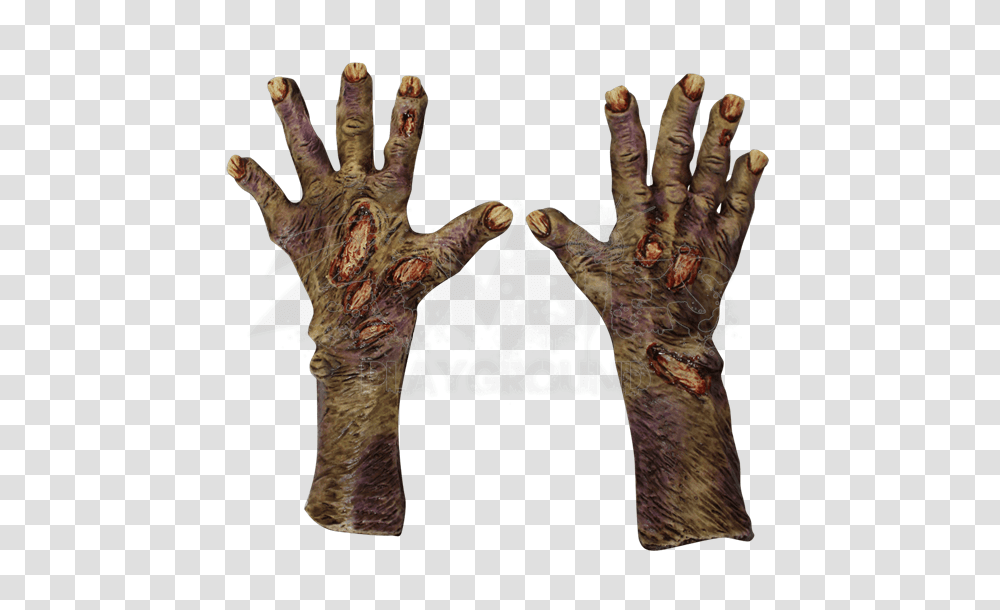 Rotted Zombie Gloves, Hand, Cross, Finger Transparent Png