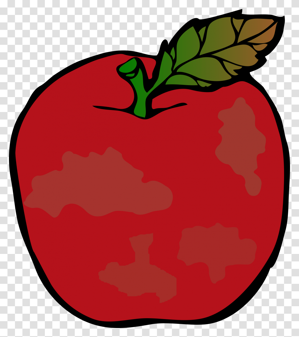 Rotten Red Apple Rotten Apple Clip Art, Plant, Food, Fruit, Vegetable Transparent Png