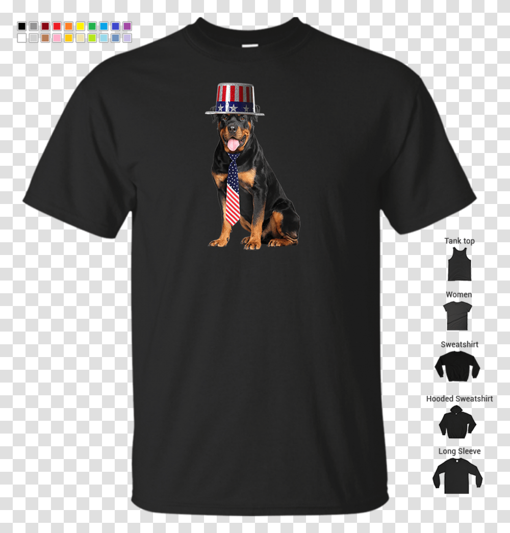 Rottweiler 4th Of July Dog In Top Hat And Tie Raglan Baseball Tee, Clothing, Apparel, T-Shirt, Animal Transparent Png