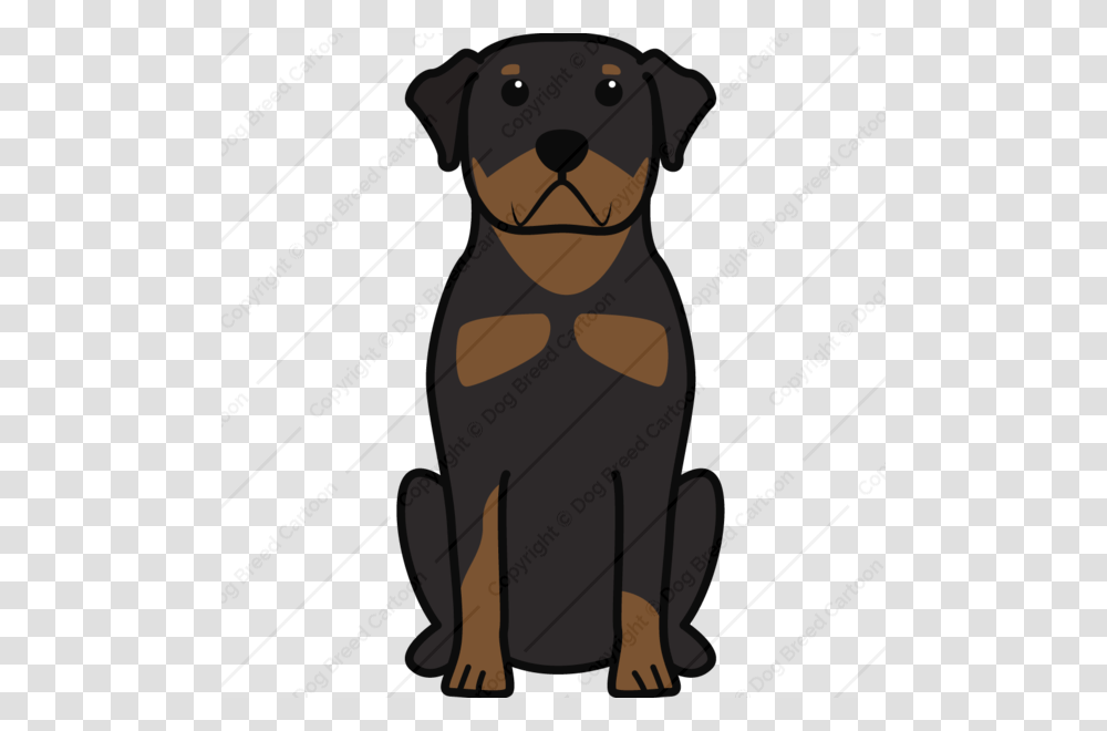Rottweiler Download Cartoon Dog Design Rottweiler, Pet, Animal, Mammal, Canine Transparent Png