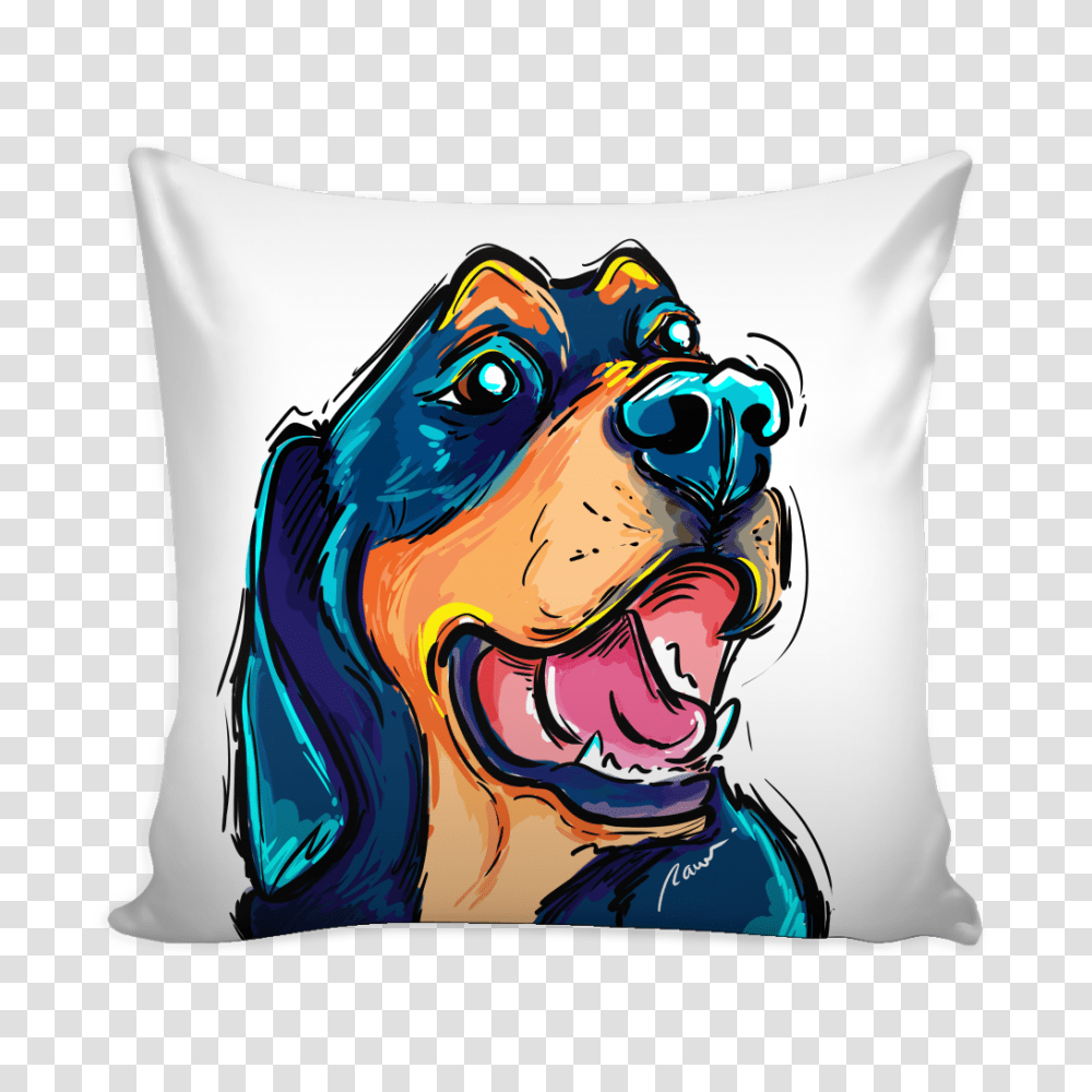 Rottweiler Mix Pillow Cover, Cushion, Mouth, Lip Transparent Png