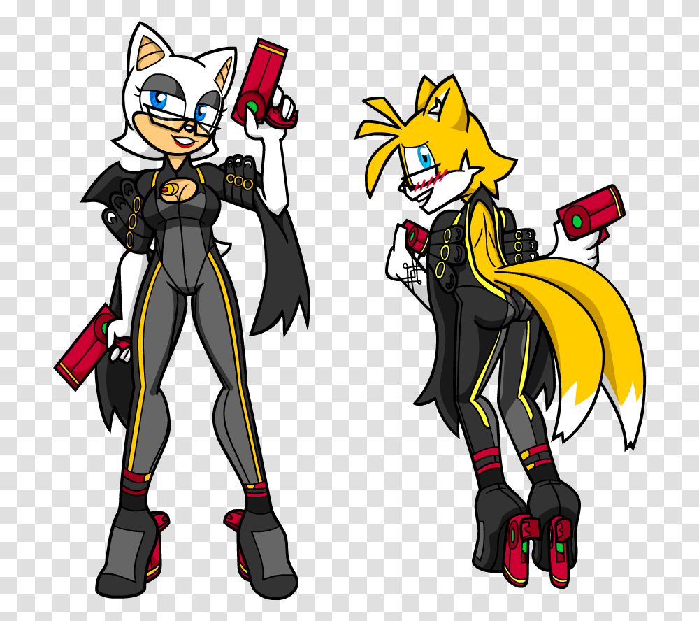 Rouge And Tails As Bayonetta, Person, Human, Comics, Book Transparent Png