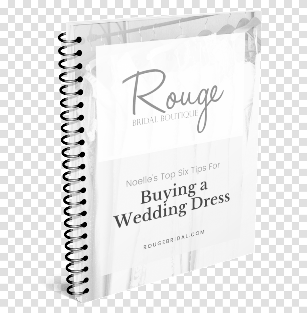 Rouge Bridal Top Tips For Buying A Wedding Dress Ebook Book, Diary, Page, Label Transparent Png