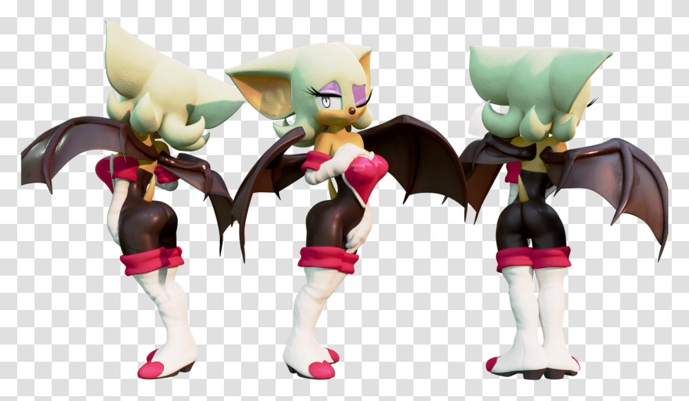 Rouge The Bat Rouge The Bat Model, Figurine, Toy, Person, Human Transparent Png
