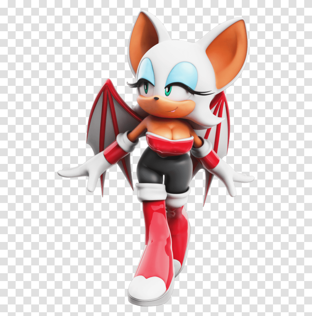 Rouge The Bat, Toy, Figurine, Doll, Super Mario Transparent Png