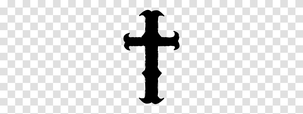 Rough Cool Rock Gothic Cross Metal, Gray, World Of Warcraft Transparent Png
