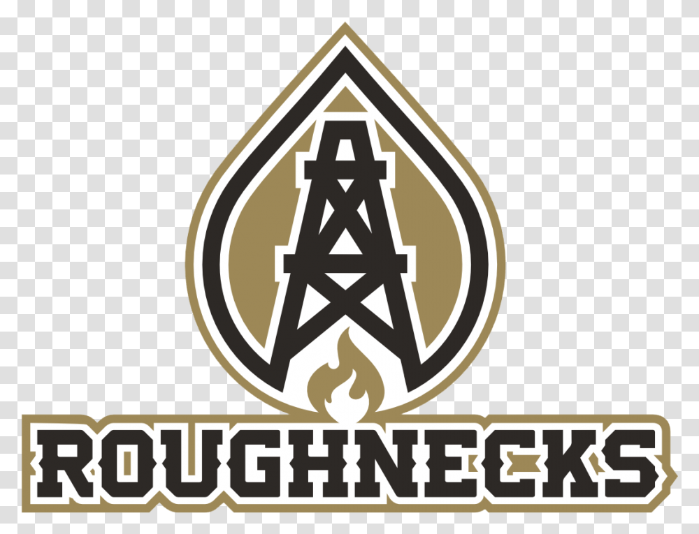 Roughnecks The Oil Fantasy Football And Veteran Community Drilling Rig Oil Derrick Logo, Symbol, Trademark, Hook, Emblem Transparent Png